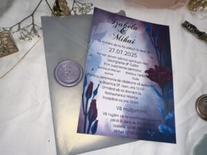 Invitatie cu plic vellum