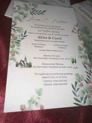 Invitatie vellum - imagine 5