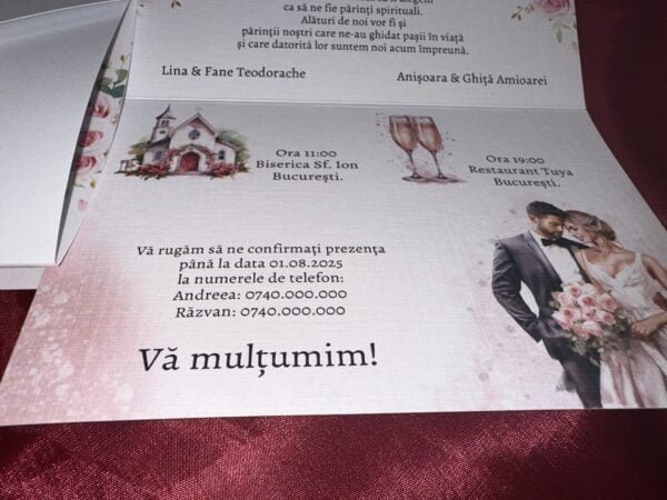 Invitatie tip plic - imagine 5