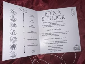 Invitatie alb-negru - imagine 5