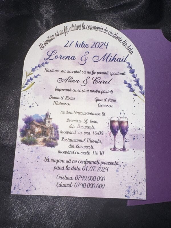 Invitatie tip arcada - imagine 2
