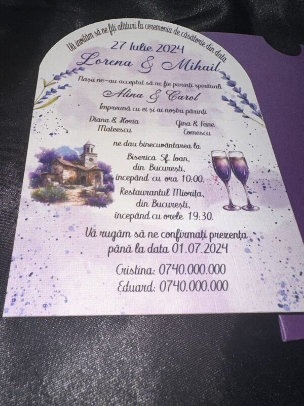Invitatie tip arcada - imagine 4