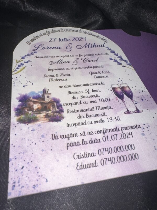 Invitatie tip arcada - imagine 5
