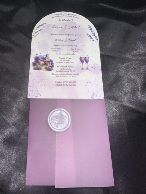 Invitatie vellum arcada - imagine 3