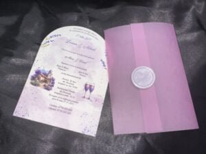 Invitatie vellum arcada