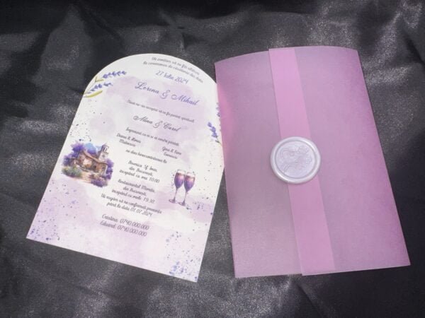 Invitatie vellum arcada