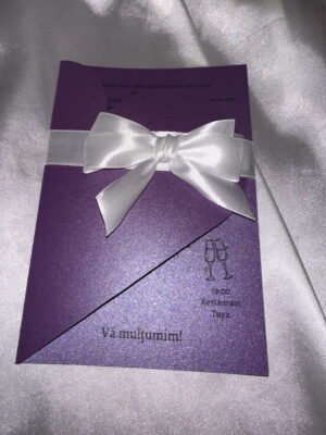 Invitatie inima perlata - imagine 7