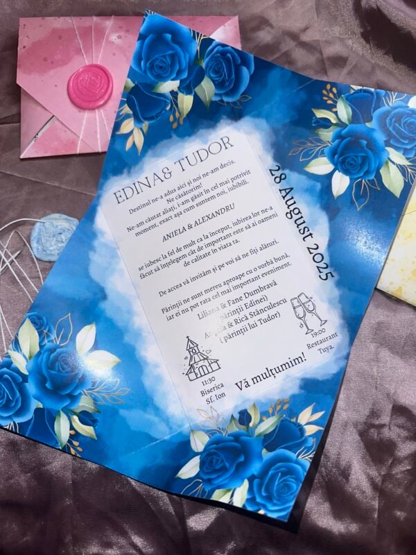 Invitatie origami plic - imagine 2