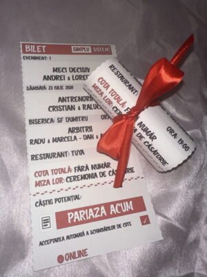 Invitatie bilet pariuri