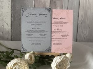 Invitatie perlata papirus - imagine 3