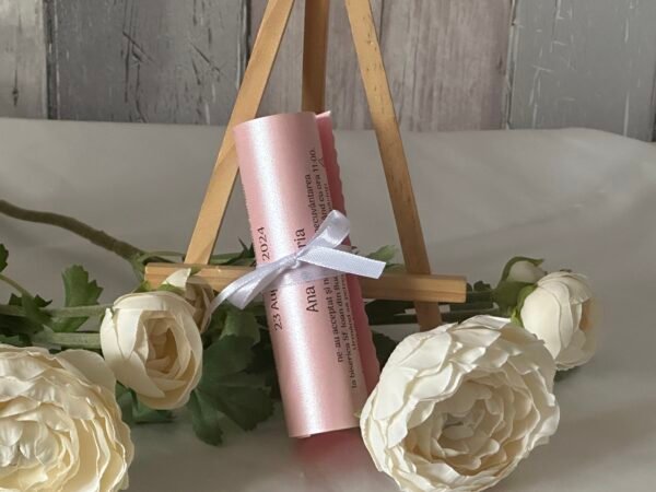 Invitatie perlata papirus - imagine 4