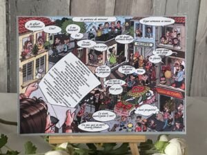 Invitatie comic con rulata