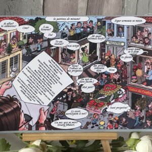 Invitatie comic con rulata