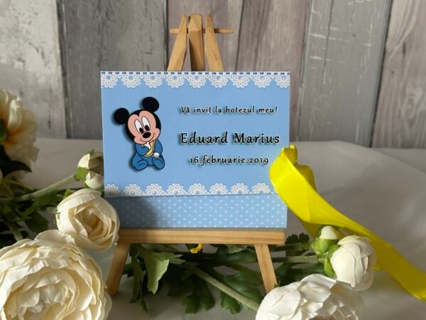 Invitatie bebe mikey - imagine 2