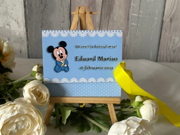 Invitatie bebe mikey