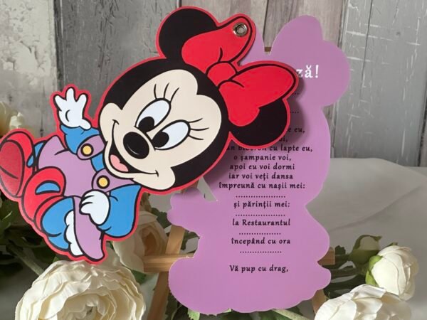 Invitatie minnie - imagine 2