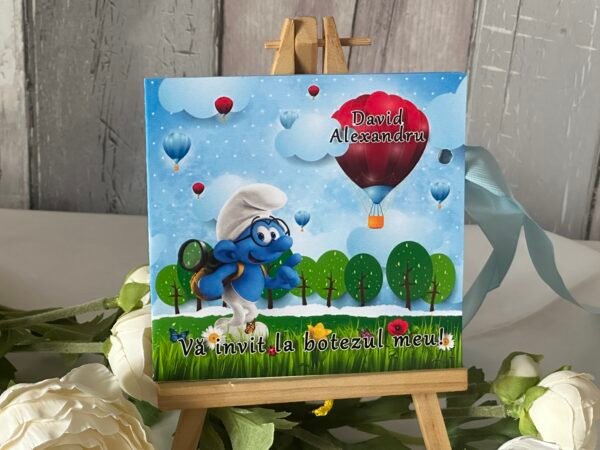 Invitatie strumfi - imagine 3