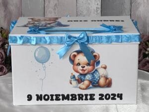 Cutie dar personalizată cu urs - imagine 5