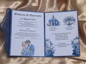 Invitatii elegante cu decupaje - imagine 2