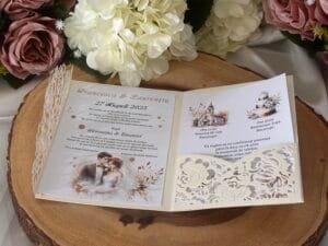 Invitatie eleganta cu decupaje - imagine 8