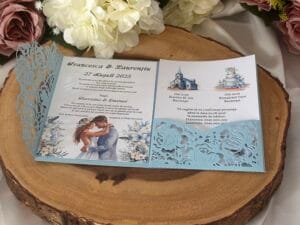 Invitatie eleganta cu decupaje - imagine 9