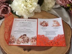 Invitatii elegante cu decupaje - imagine 3