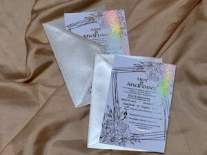 Invitatie gold foil - imagine 5