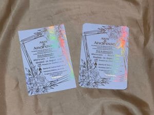 Invitatie gold foil - imagine 6