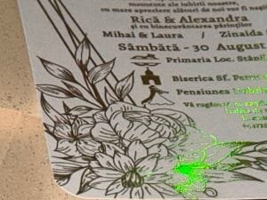 Invitatie gold foil - imagine 4
