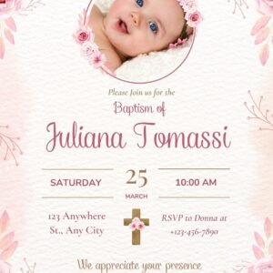 Invitatie digitala botez