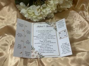 Invitatie porumbei cu auriu - imagine 6