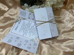 Invitatie porumbei cu auriu - imagine 5