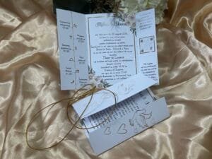 Invitatie porumbei cu auriu - imagine 2