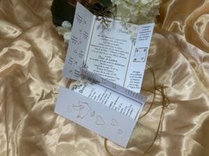 Invitatie porumbei cu auriu - imagine 3