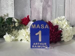 Numar masa acrylic/plexiglass