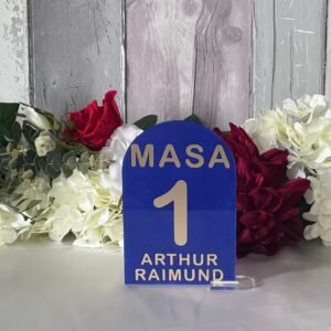 Numar masa acrylic/plexiglass