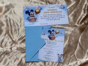 Invitatie bebe Mikey - imagine 2