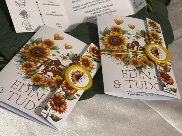Invitatie floarea soarelui - imagine 5