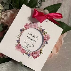 Invitatie florala cu plic
