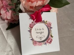 Invitatie florala cu plic - imagine 2