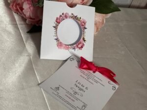 Invitatie florala cu plic - imagine 4