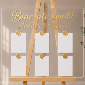Panou așezare invitați la mese