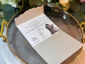 Invitație de nuntă elegantă - imagine 5