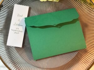Invitație de nuntă verde - imagine 5