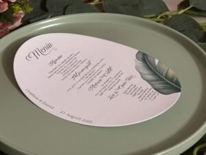 Meniu oval personalizat - imagine 2