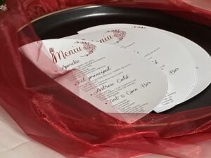 Meniu Nuntă Semicerc Personalizat - imagine 3