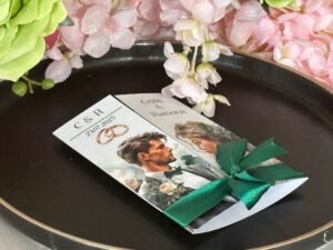 Invitație de nuntă elegantă cu design romantic - imagine 3
