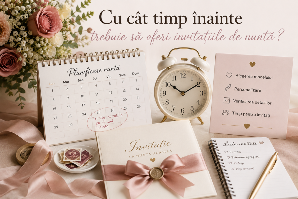 Invitațiile de nuntă oferite invitaților