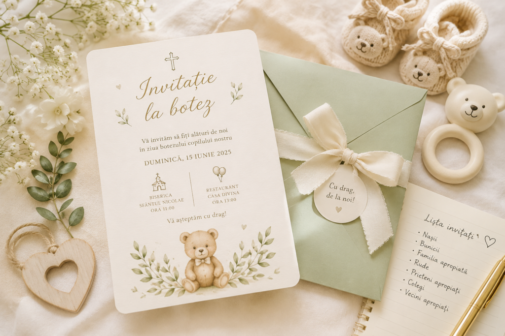 Invitațiile de botez
