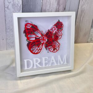3D Floral Butterfly Frame – Personalised
